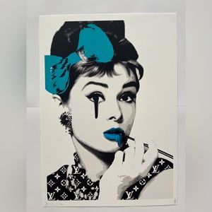 “Audrey Eye Drip B” Death NYC, Breakfast at Tiffany’s, Artist Proof Graffiti Art